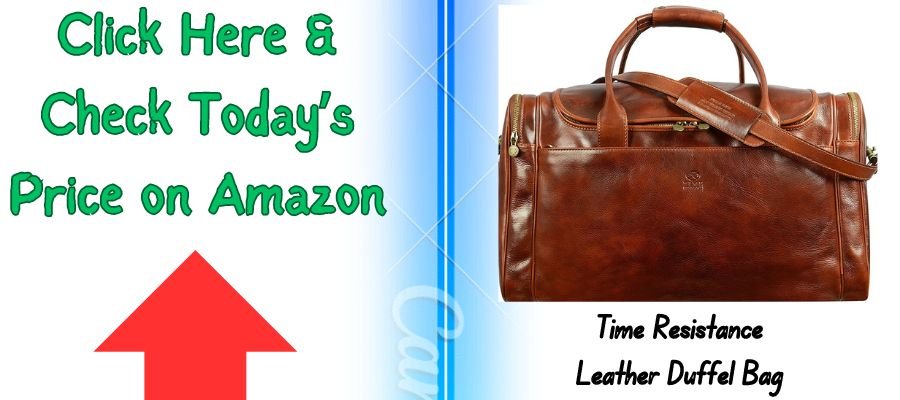 Time Resistance Leather Duffel Bag