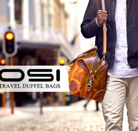 Viosi Genuine Buffalo Leather Duffel