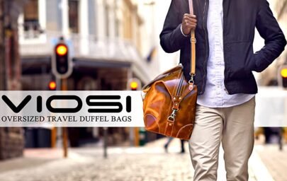 Viosi Genuine Buffalo Leather Duffel