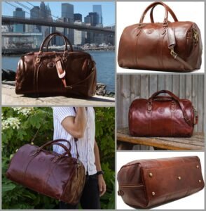 Cenzo Duffle Vecchio Italian Leather