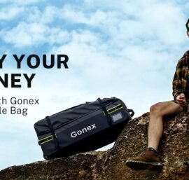 Gonex Rolling Duffle Bag with wheel