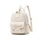 I IHAYNER Girl Bowknot Leather Backpack
