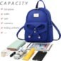 I IHAYNER Girls Bowknot Leather Backpack