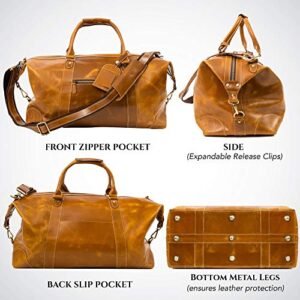 Viosi Buffalo Leather Duffel Bag