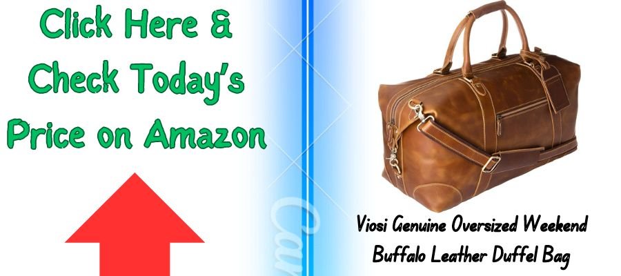 Viosi Genuine Buffalo Leather Duffel Bag