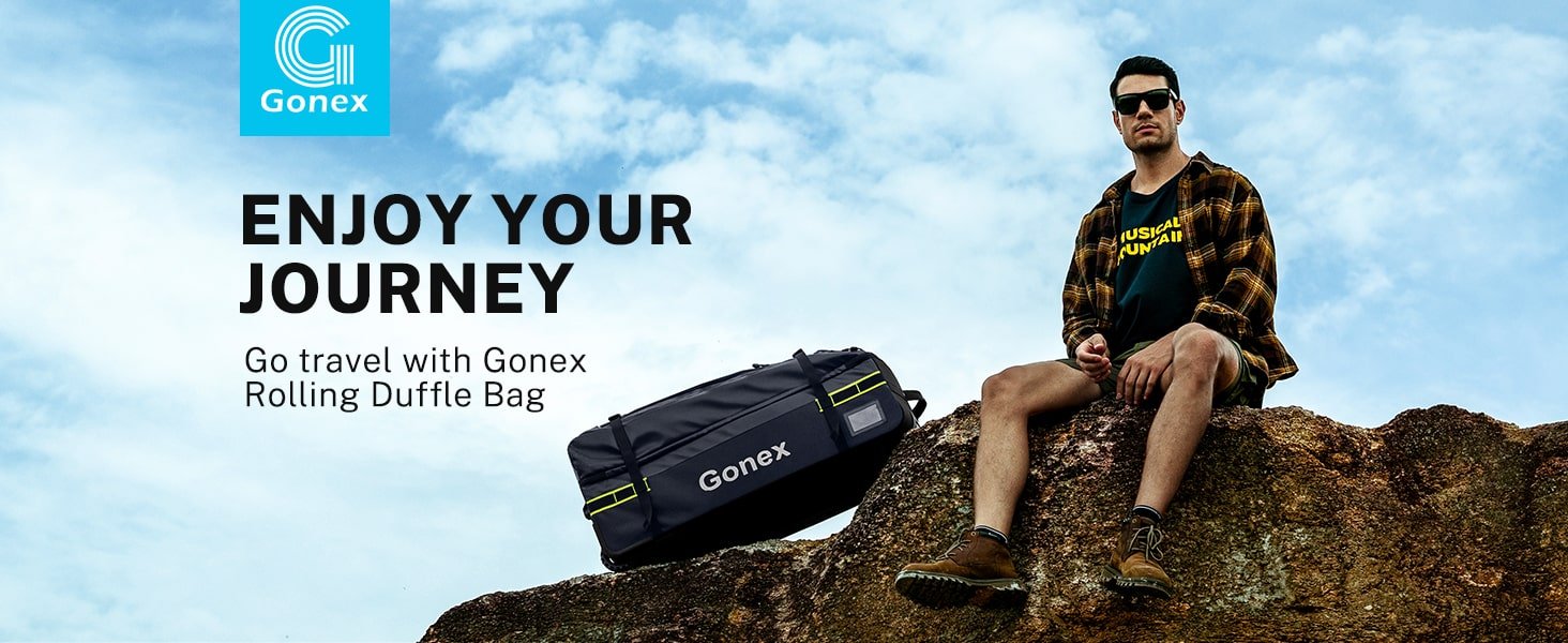 Gonex Rolling Duffle Bag with wheel